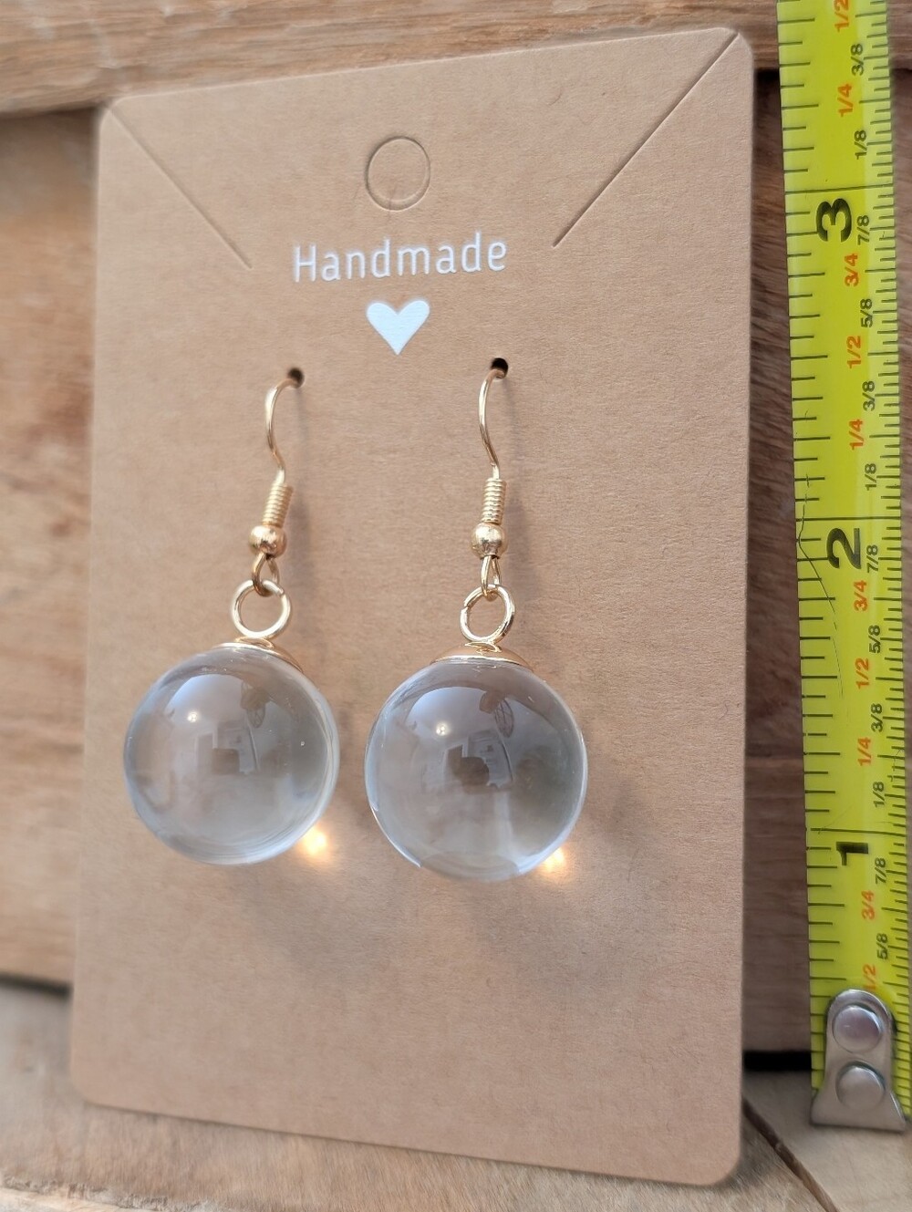 Clear Ball Earrings NEW